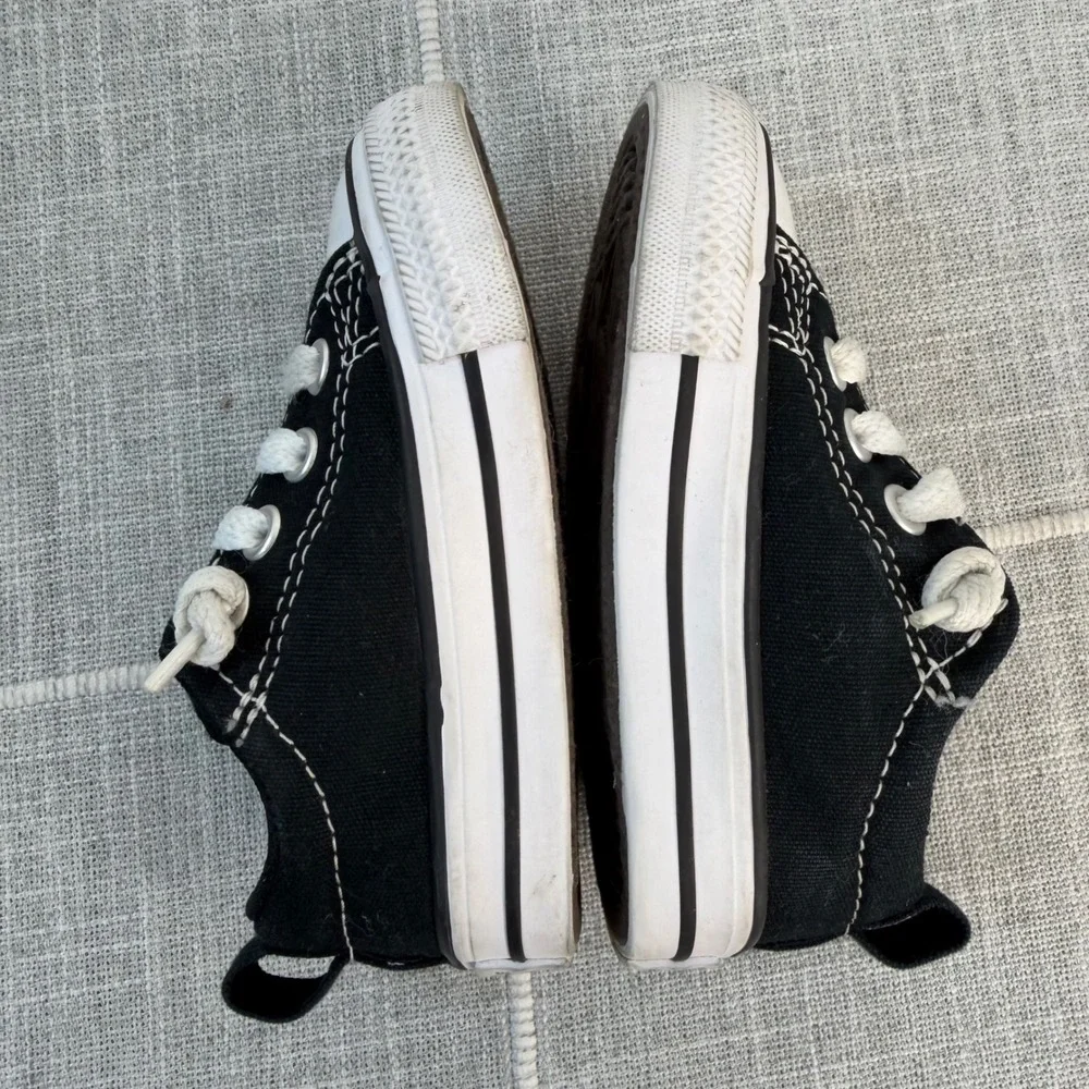 Converse Low Tops Baby Toddler Size 4 Black Street Ox Low Top Sneakers‎